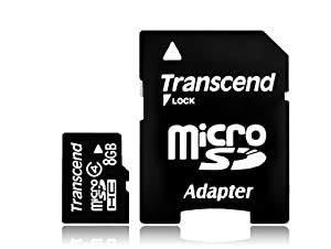 Transcend microSDHCカード 8GB Class2 TS8GUSDHC2(中古品)