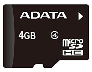 ADATA microSDHCカード 4GB Class4 AUSDH4GCL4-RA1 [並行輸入品](中古品)