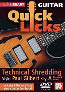 Guitar Quick Licks: Paul Gilbert Style [DVD](中古品)