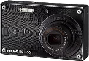 PENTAX デジタルカメラ Optio RS1000 ブラック 1400万画素 27.5mm 光学4倍 着せ替えOPTIORS1000BK(中古品)