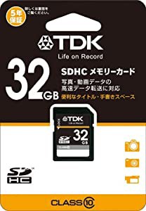 TDK SDHCカード 32GB Class10 (5年保証) T-SDHC32GB10(中古品)