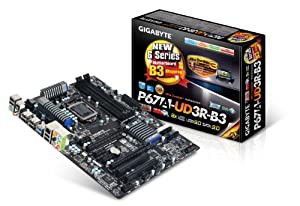 GIGABYTE マザーボード intel P67 B3ステッピング USB3.0 LGA1155 GA-P67A-UD3R-B3(中古品)