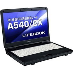 FUJITSU 15.6インチワイド液晶搭載 A4ワイドノートPC LIFEBOOK A540/CX (FMVXN4HJ4Z)(中古品)