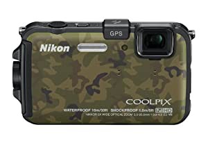 Nikon デジタルカメラ COOLPIX (クールピクス) AW100 フォレストカムフラージュ AW100CM(中古品)