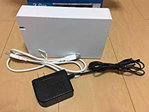 I-O DATA テレビ録画対応 USB 2.0/1.1接続 外付型ハードディスク ホワイト 2.0TB HDCA-U2.0CWB(中古品)