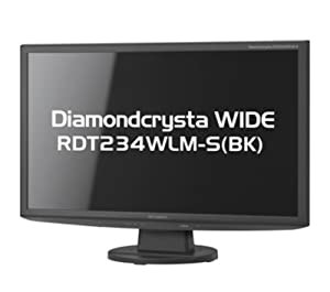 MITSUBISHI 23型LED液晶ディスプレイ(グレアパネル) RDT234WLM-S(BK)(中古品)