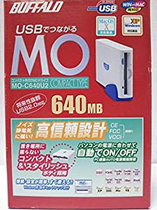 BUFFALO MO-C640U2 USB2.0接続 ポータブルMOドライブ(中古品)