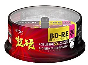 【Amazon.co.jp限定】TDK 録画用ブルーレイディスク 超硬シリーズ BD-RE DL(長時間2層ディスク) 50GB 1-2倍速 ホワイトワイドプ 