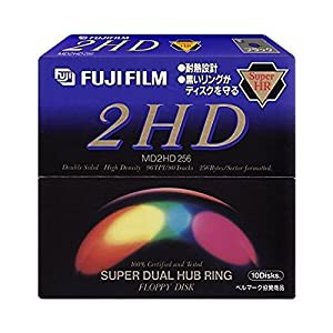富士フィルム(FUJIFILM) 5.25インチ フロッピーディスク 2HD 1.6MB 10枚 MD2HD256SK10(中古品)