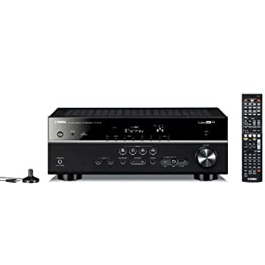 YAMAHA Airplay/ネットワークオーディオ再生対応 5.1ch AVレシーバー RX-V475(B) ブラック RX-V475B(中古品)