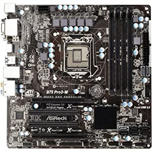 ASRock マザーボードB75 M-ATX USB3.0 B75 Pro3-M(中古品)