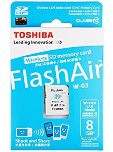 東芝 TOSHIBA 無線LAN搭載 FlashAir III Wi-Fi SDHCカード Class10 日本製 並行輸入品 (8GB)(中古品)