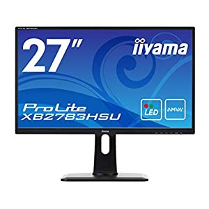 iiyama モニター ディスプレイ XB2783HSU-B1 (27インチ/フルHD/AMVA+/HDMI,D-sub,DVI-D/昇降/ピボット/3年保証)(中古品)