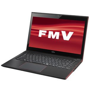 富士通 ウルトラブック LIFEBOOK UH55/M [Office付き] FMVU55MR (ガーネットレッド)(中古品)