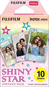 FUJIFILM インスタントカメラ チェキ用フィルム 10枚入 絵柄 (シャイニースター) INSTAX MINI STAR WW1(中古品)