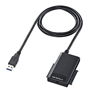 サンワサプライ HDDコピー機能付きSATA - USB3.0変換ケーブル 1.0m USB-CVIDE4(中古品)