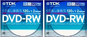 TDK DVD-RW 繰り返し録画用120分(中古品)