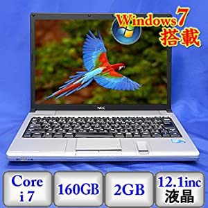 【中古ノートパソコン】NEC VersaPro VC-A [PC-VY10GCZ7A] -Windows7 Professional 32bit Core i7 1.07GHz 2GB 160GB ドライブ  