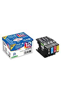 【Amazon限定ブランド】レイワインクブラザー(brother) LC12-4PK 対応 4色セット リサイクルインク 日本製JIT-NB124P(中古品)