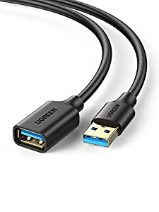 USB 延長 2M 2本セット UGREEN USB3.0 延長ケーブル 金メッキ 高速データ転送 高耐久性 USBケーブル 延長コード aオス-aメス(中 