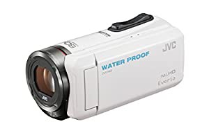 JVC KENWOOD JVC ビデオカメラ EVERIO 防水 防塵 内蔵メモリー32GB ホワイト GZ-R300-W(中古品)