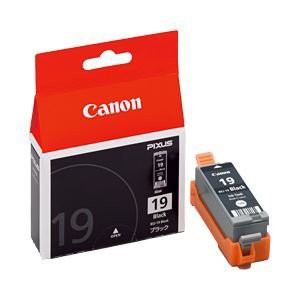 【純正品】 キャノン（Canon） インクカートリッジ ブラック 型番：BCI-19BK 単位：1個(中古品)