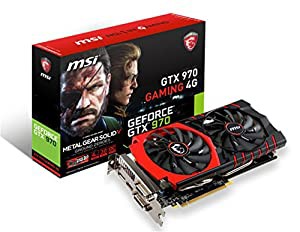 MSI GTX 970 GAMING 4G MGSV 『Twin Frozr V/OCモデル』 グラフィックスボード VD5680(中古品)