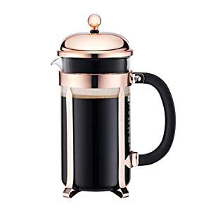 BODUM ボダム CHAMBORD シャンボール フレンチプレス コーヒーメーカー 1L ピンクゴールド 【正規品】 11652-18(中古品)