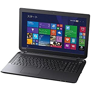 TOSHIBA 15.6型 ノートPC dynabookEX(ダイナブック) Windows8.1/Core i3-4025U/メモリ4GB/HDD500GB ブラック PB25-66NSPB(中古品