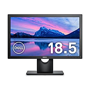 Dell モニター 18.5インチ E1916H(3年間交換保証/CIE1976 82%/HD/TN非光沢/フリッカーフリー/DP,D-Sub15ピン)(中古品)