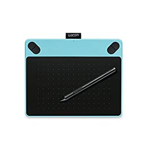 ワコム Intuos Draw【旧モデル】ペン入力専用 お絵描き入門モデル Sサイズ ミントブルー CTL-490/B0(中古品)