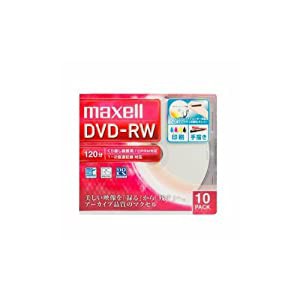 maxell 録画用DVD-RW 標準120分 1-2倍速 ワイドプリンタブルホワイト 1枚ずつ5mmプラケース入 DW120WPA.10S(中古品)