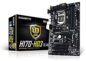 GIGABYTE Intel H170チップセット搭載 ATX マザーボードGA-H170-HD3(中古品)