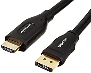 Amazonベーシック DisplayPort to HDMI A/Mケーブル 7.6m ハイスピード(中古品)