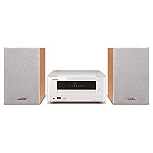 ONKYO ミニコンポ CDレシーバーシステム Bluetooth接続可能 ホワイト X-U5X(W)(中古品)