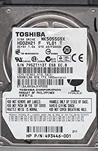 MK5055GSX, A0/F0001M, HDD2H21 V UL01 T, Toshiba 500GB SATA 2.5 Hard Drive by Toshiba [並行輸入品](中古品)