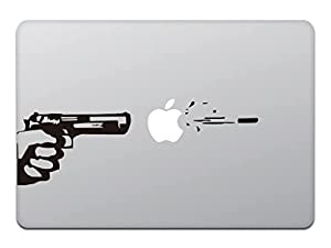 カインドストア MacBook Air / Pro マックブック ステッカー シール ガン アンド ビュレット Gun and Bullet M419(中古品)