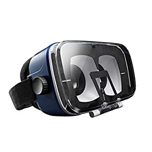 エレコム 3D VR ゴーグル ヘッドマウント用 目幅調節 ピント調節 AR対応 ブルー P-VRG03BU(中古品)