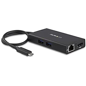StarTech.com マルチポートアダプター／USB Type-C／シングルモニタ／4K HDMI／60W USB PD／2x USB-A 3.0ハブ／GbE／USB Type-C 