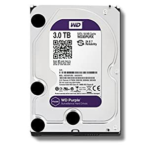 WD Purple 3TB Surveillance Hard Disk Drive - 5400 RPM Class SATA 6 Gb/s 64MB Cache 3.5 Inch - WD30PURX [並行輸入品](中古