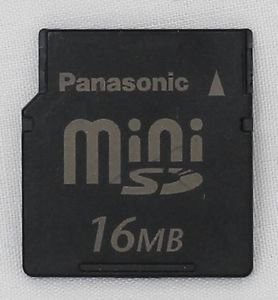 Panasonic miniSDカード　16MB(中古品)