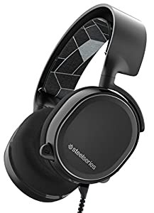 【国内正規品】密閉型 ゲーミングヘッドセット SteelSeries Arctis 3 Black 61433(中古品)