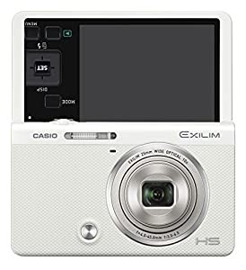 CASIO デジタルカメラ EXILIM EX-ZR70WE 「自分撮りチルト液晶」 「メイクアップ&セルフィーアート」 EXZR70 ホワイト(中古品)