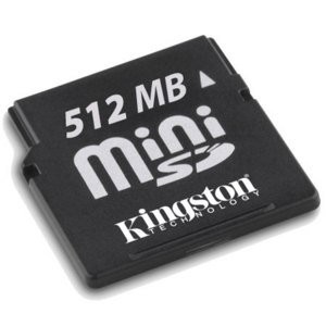 Kingston ミニSDカード MiniSD 512MB(中古品)