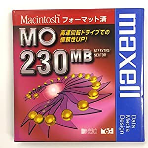 MO 230MB 高速回転ドライブ Macintoshフォーマット済み 6枚セット まとめ売り(中古品)