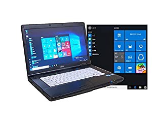 中古ノートパソコン 　互換OFFICE付属　貴重 中国語版　WINDOWS10クリーンインストール　FUJITSU　A561 すぐに使えます 高速Core