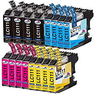 ブラザー brother LC111 互換インクカートリッジ 4色パック LC111-4PK 互換インク 4色セット×4 (計16個入り）大容量/ICチップ残