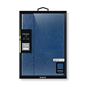 LEPLUS iPad 2017 9.7inch 薄型PUレザーケース 「PRIME」 ネイビー(中古品)