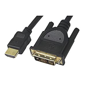 Vodaview DVI-HDMI 変換ケーブル 2.0m 黒(中古品)