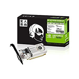 玄人志向 ビデオカード GEFORCE GT 1030搭載 GF-GT1030-E2GB/LP(中古品)